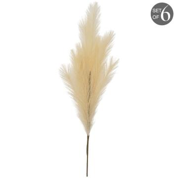 Feathered Spray Ivory Small Set of 6