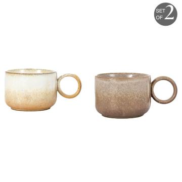 Artisan Mug Earthy Tones (Set of 2)