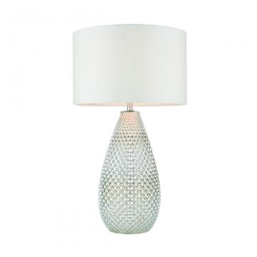 Table Lamp Teris Diamond Glass Silver Mercury