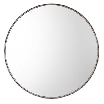 Agoura Round Mirror - 48 Silver