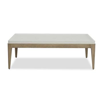 White Linen Coffee Table