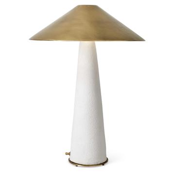 Too Coolie Table Lamp White & Brass