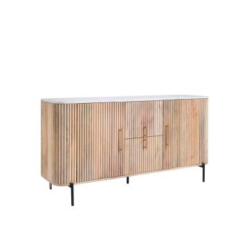 NATURALSTONECAB Cheltenham Wide Sideboard with Marble Top