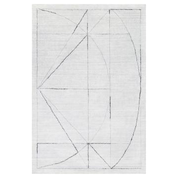  Costilla Modern White 9 X 13 Rug