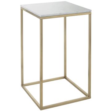 *Table* End Table Faceby with Marble Top