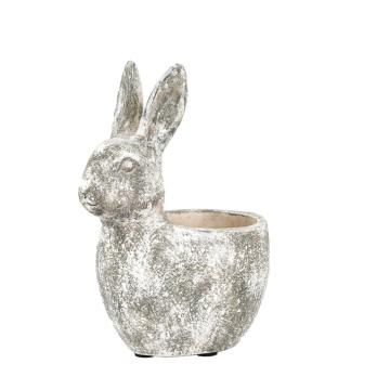 Bunny Pot Small Distressed White