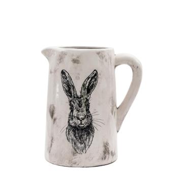 Hare Pitcher Vase Large Distressed