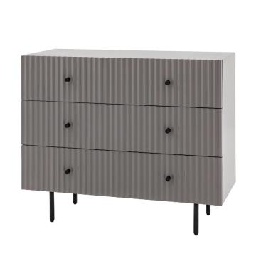 Nero 3 Drawer Chest Grey