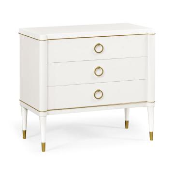 Small Chest of Drawers Painted Ivory