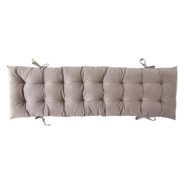 Bristol Grey Velvet Bench Pad 120cm