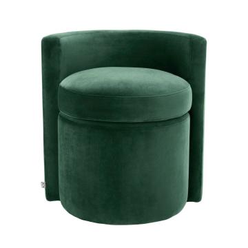 Stool Arcadia in Green Velvet