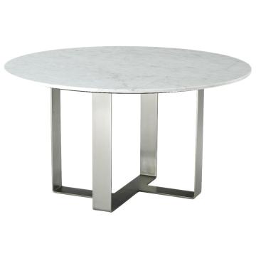 *Table* Round Marble Dining Table Adley in Gunmetal