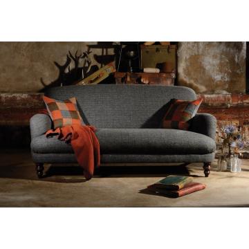 Tetrad Braemar Sofa in Winter Check Tweed & Old Bard piping