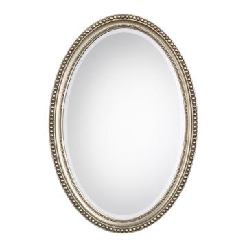 Edith Mirror Antique Silver Finish