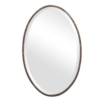 Oval Mirror Bronzed Gold