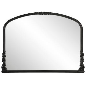 Edward Mantleplace Mirror Black 