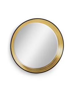 Round Mirror Modernist - Gold Leaf