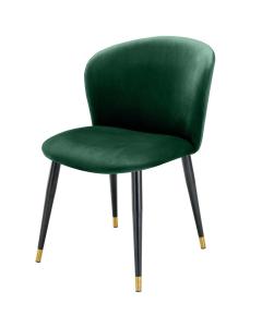 Dining Chair Volante in Green Velvet