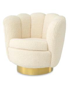 Swivel Chair Mirage Faux Shearling