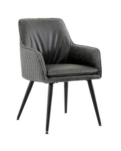 Oliver Arm Dining Chair in Grey
