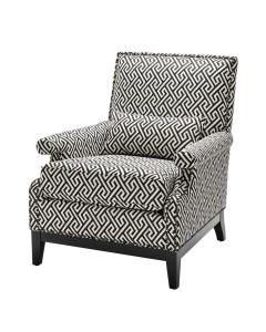 Eichholtz Chair Goldoni in Dudley Black