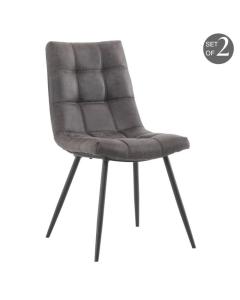 Pavilion Chic Dining Chair Darwin - Grey Faux Leather