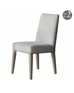 Dining Chair Dallas in Cement Linen Set of 2