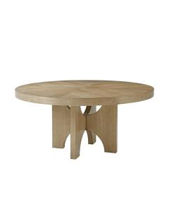 Catalina Round Dining Table in Dune Finish